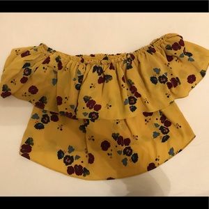 ZARA Trafaluc Collection Off The Shoulder Blouse